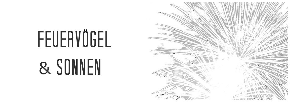 Feuervögel und Sonnen